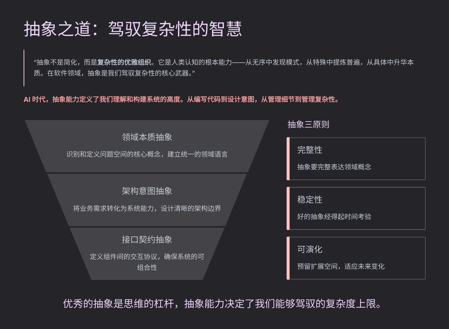 抽象之道：驾驭复杂性的智慧